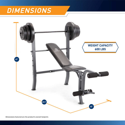 Combo bench with 100lb weight set best sale